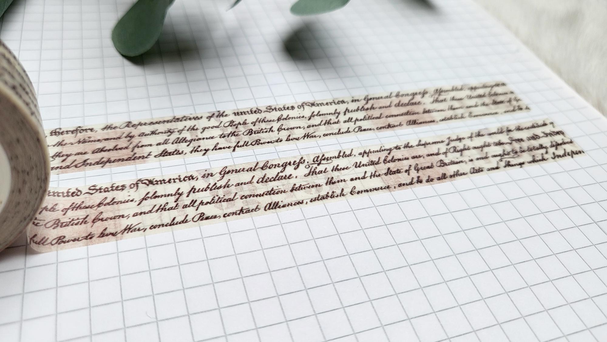 Washi Tape Schrift